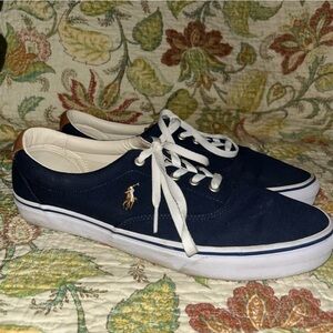 Polo Ralph Lauren Men's Size 13 Keaton Navy Canvas Sneaker Old Money Preppy
